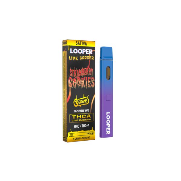 Looper Live Badder 3G Disposable Strawberry Cookies